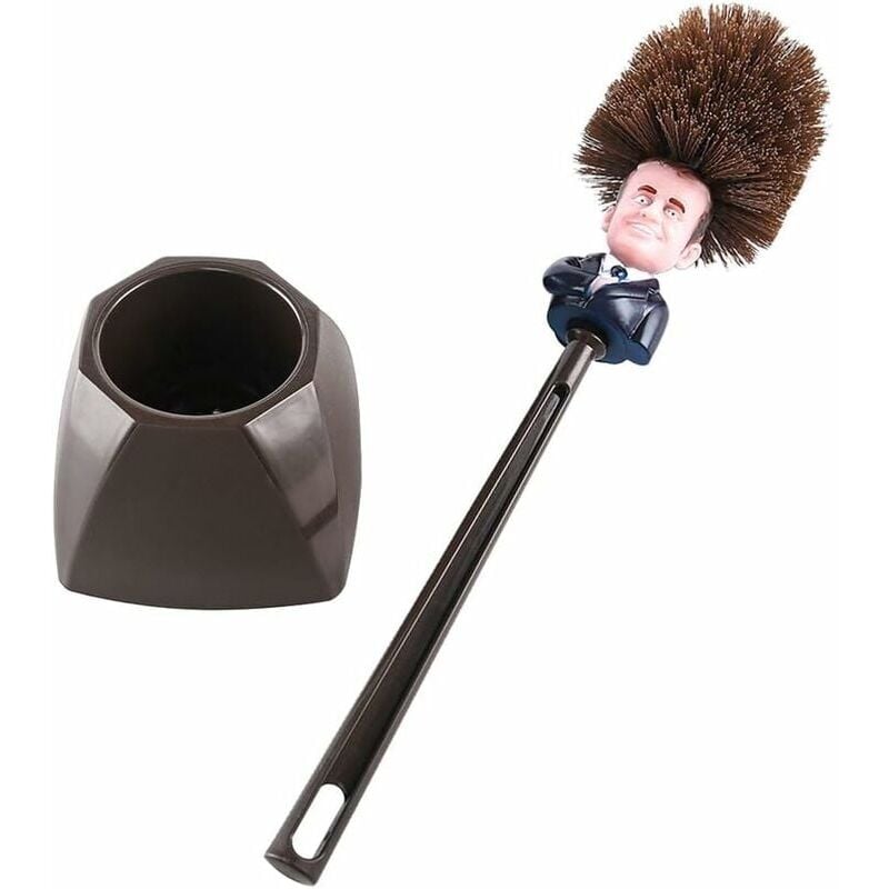 foto del prodotto alovez scopino per wc con setole morbide per una pulizia approfondita del bagno, plastica, spazzola, 36,8 cm