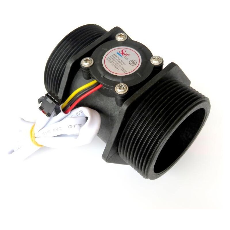 foto del prodotto alovez sensore di flusso dell acqua, misuratore di portata yf dn50 dc5 24v misuratore di portata a turbina ad effetto hall g1,5 pollici per