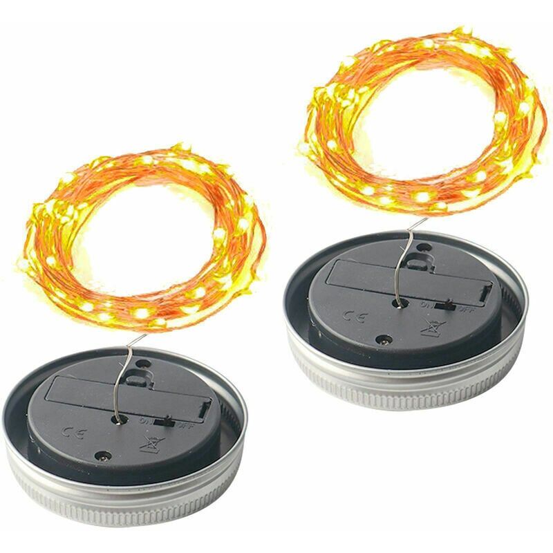 foto del prodotto alovez set di 2 coperture di ricambio per luci solari, pezzi di ricambio per luci solari con lampadine led pannello solare, luce solare esterna,