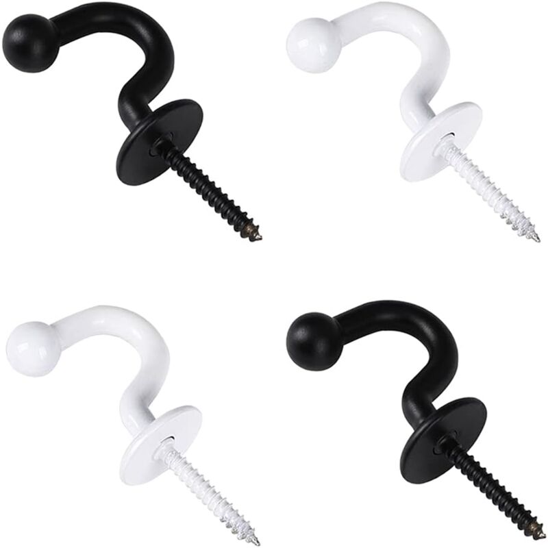 foto del prodotto alovez set di 4 ganci per tende, ganci per fermatende a forma di u, ganci decorativi da parete per fermatende, tenda
