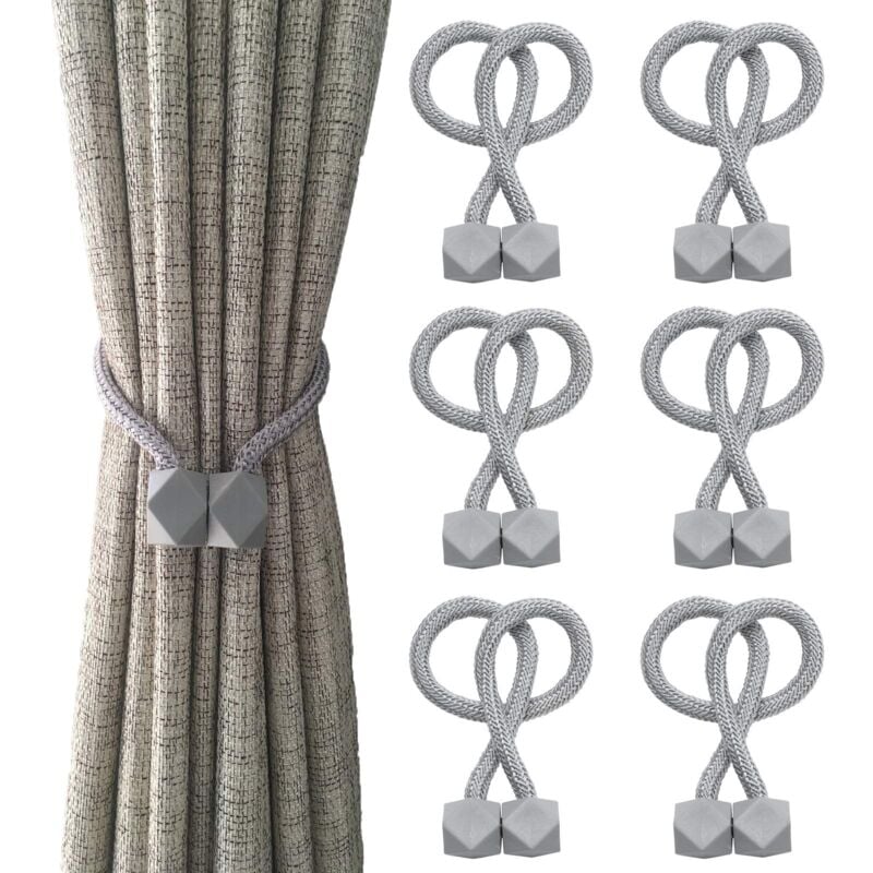 foto del prodotto alovez set di 6 fermatende magnetici decorativi, non richiedono attrezzi, pratici