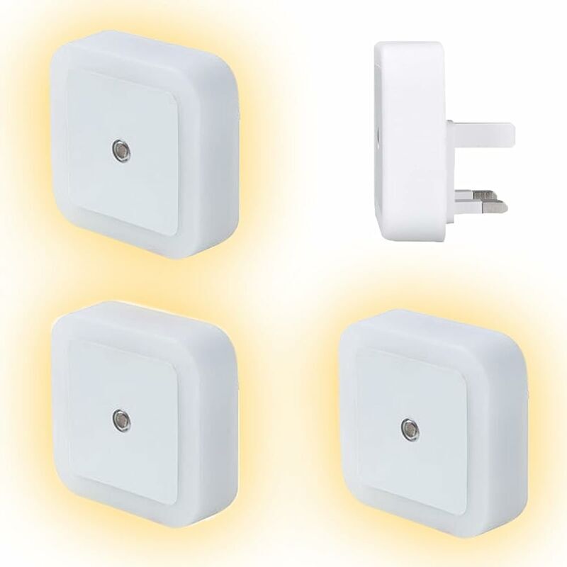 foto del prodotto alovez set di 6 luce notturna per bambini con presa elettrica luce notturna a led con sensore automatico giorno notte da collegare alle pareti,