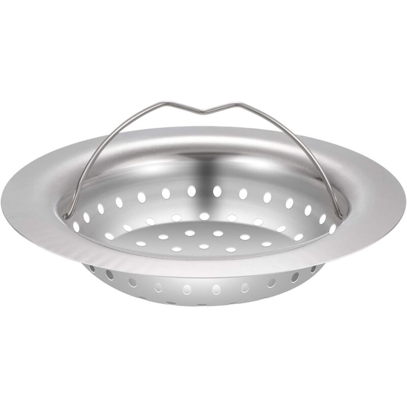 foto del prodotto alovez set di due filtri per lavello in acciaio inox diametro esterno 11 cm 