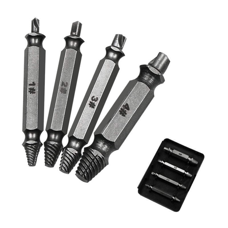 foto del prodotto alovez - set di estrattori per viti danneggiate, dischi a doppia estremità, set di utensili manuali per una facile rimozione
