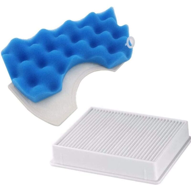 foto del prodotto alovez set di filtri hepa, filtro antipolvere h11, filtro hepa 1 set di filtri hepa blu, filtro in spugna, accessori per aspirapolvere, kit
