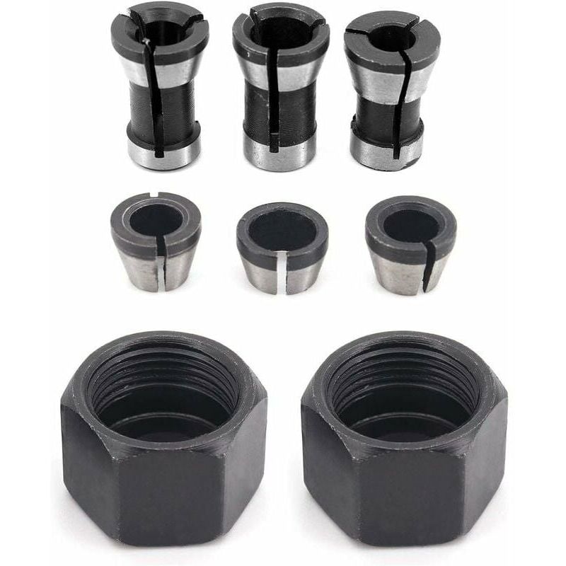 foto del prodotto alovez set di mandrini per trapano con 6 adattatori per trapani 6 mm, 6,35 mm e 8 mm