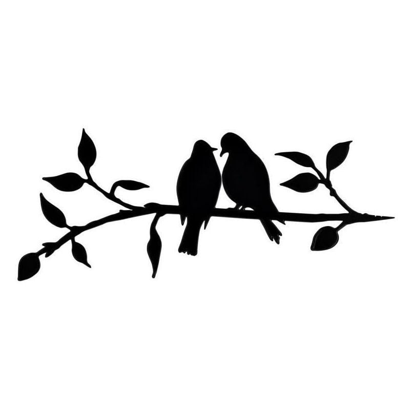 foto del prodotto alovez silhouette di uccello in metallo, decorazione di uccelli in rami di acciaio, arte di figure in metallo, decorazione di arte di alberi, per