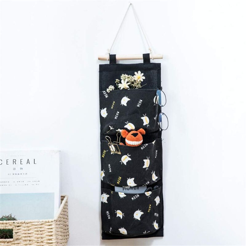foto del prodotto alovez sistema di organizzazione sweet cat organizer sospeso con 3 tasche organizer sospeso portaoggetti sospeso