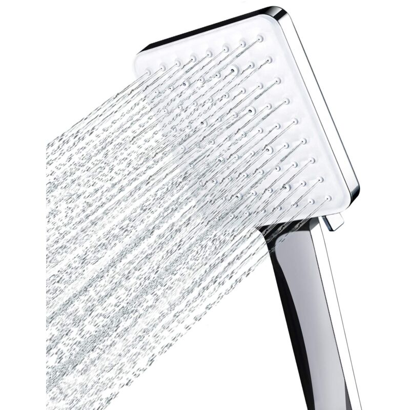 foto del prodotto alovez soffione doccia a pioggia, grande soffione doccia portatile, soffione doccia ad alta pressione a risparmio idrico, soffione doccia xxl con 6