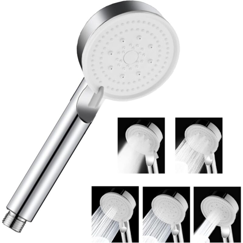 foto del prodotto alovez soffione doccia ad alta pressione, doccetta, soffione doccia a risparmio idrico, soffione doccia a risparmio idrico con 5 modalit , soffione