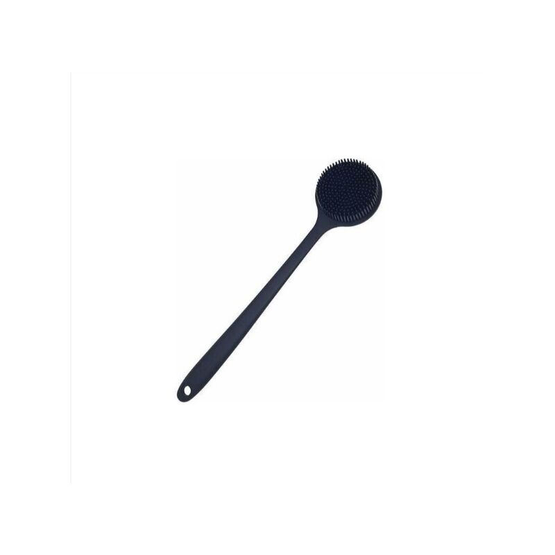 foto del prodotto alovez spazzola per la schiena da doccia in silicone morbido con manico lungo, senza bpa, ipoallergenica nera 