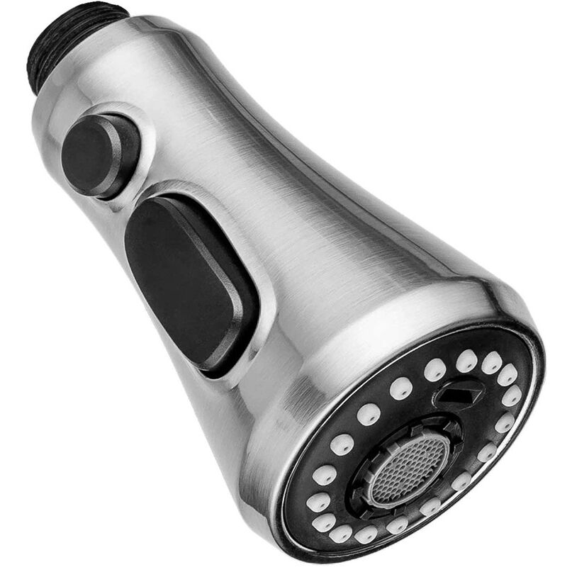 foto del prodotto alovez spruzzatore per rubinetto da cucina a 3 modalit , rubinetto di ricambio per lavello da cucina o soffione doccia universale g1 2 nichel
