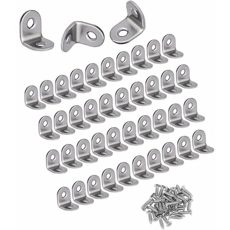 foto del prodotto alovez staffe angolari staffa angolare in acciaio inossidabile da 30 pezzi staffa angolare ad angolo retto da 90 gradi 20mm x 20mm x 16mm