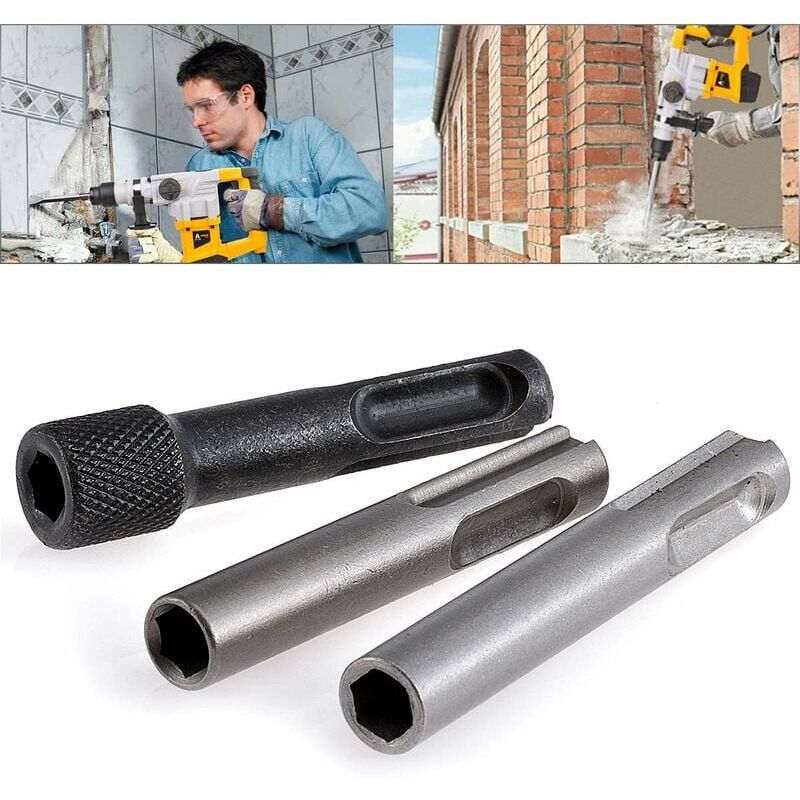 foto del prodotto alovez supporto convertitore dado trapano magnetico sds con gambo esagonale da 60 mm 1 4 di pollice