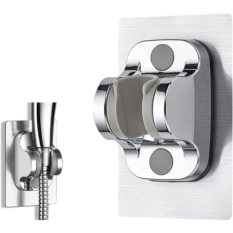 foto del prodotto alovez supporto doccia, supporto doccetta senza foratura, montaggio a parete, supporto soffione doccia, regolazione universale, accessori bagno