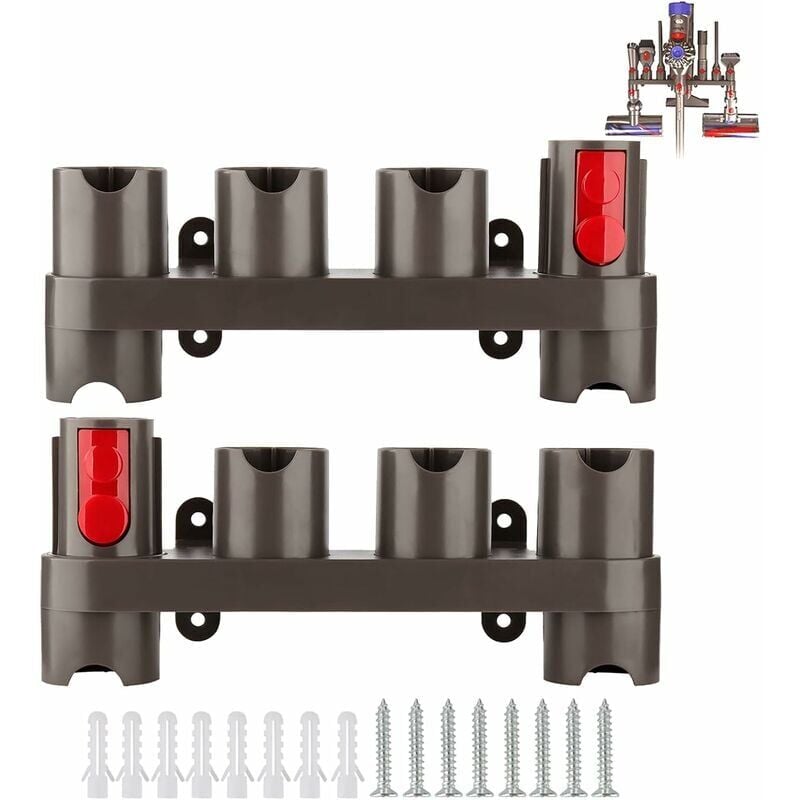 foto del prodotto alovez supporto per accessori per aspirapolvere dyson v7 v8 v10 v11 sv10 sv11, supporto per accessori dyson 10 prese di stoccaggio, 2 confezioni 
