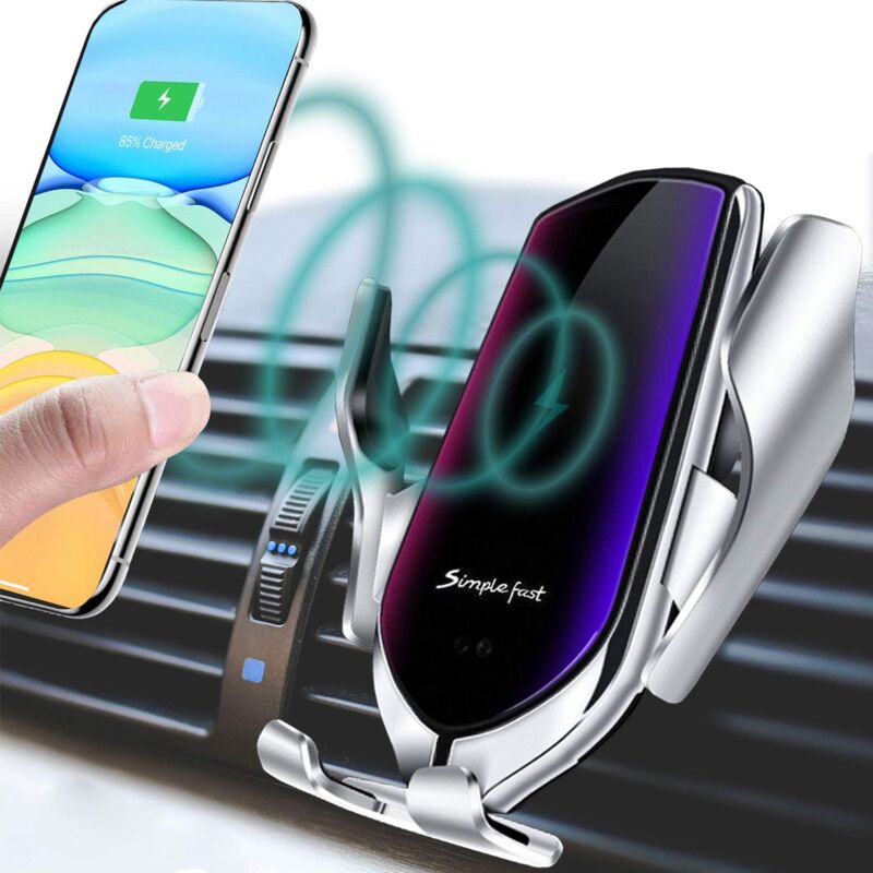 immagine 0 del prodotto alovez supporto per caricabatterie wireless per auto, supporto per telefono cellulare con bloccaggio automatico e ventilazione, supporto per auto
