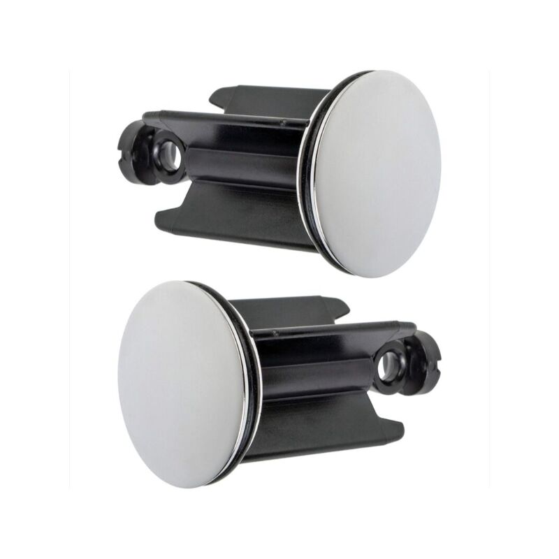 foto del prodotto alovez tappo universale per lavabo 40 mm, confezione da 2, tappo di scarico cromato, tappo regolabile in altezza, tappo per vasca antiruggine