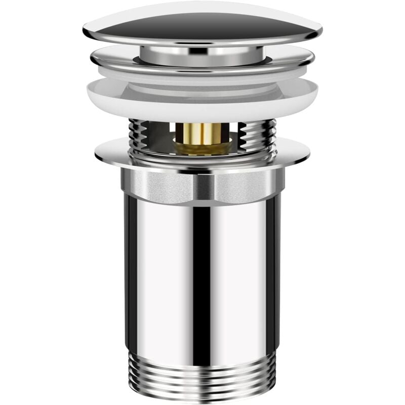 foto del prodotto alovez tappo universale, tappo per lavandino, tappo di scarico con troppo pieno per cucine, bagni, lavabi foro di scarico 41 53 mm , lavello,
