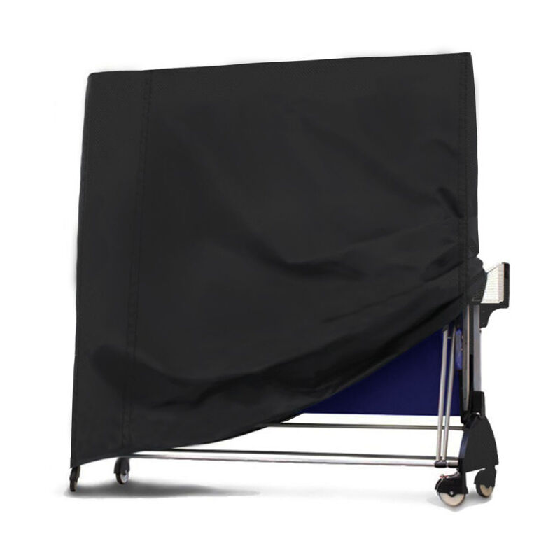 foto del prodotto alovez tavolo da ping pong da esterno 210d, impermeabile e antipolvere, 165x70x185 cm, nero
