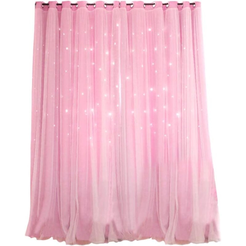 foto del prodotto alovez tenda oscurante a forma di stella, tende oscuranti per bambini, tenda per finestra