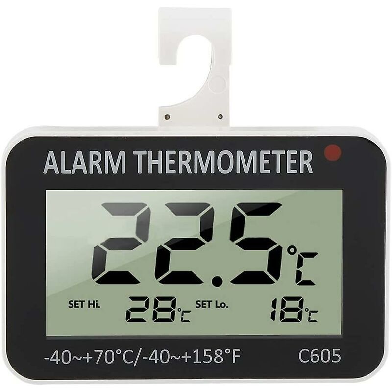 foto del prodotto alovez termometro per frigorifero misura da 40 c a 70 c termometro elettronico per frigorifero allarme digitale congelatore