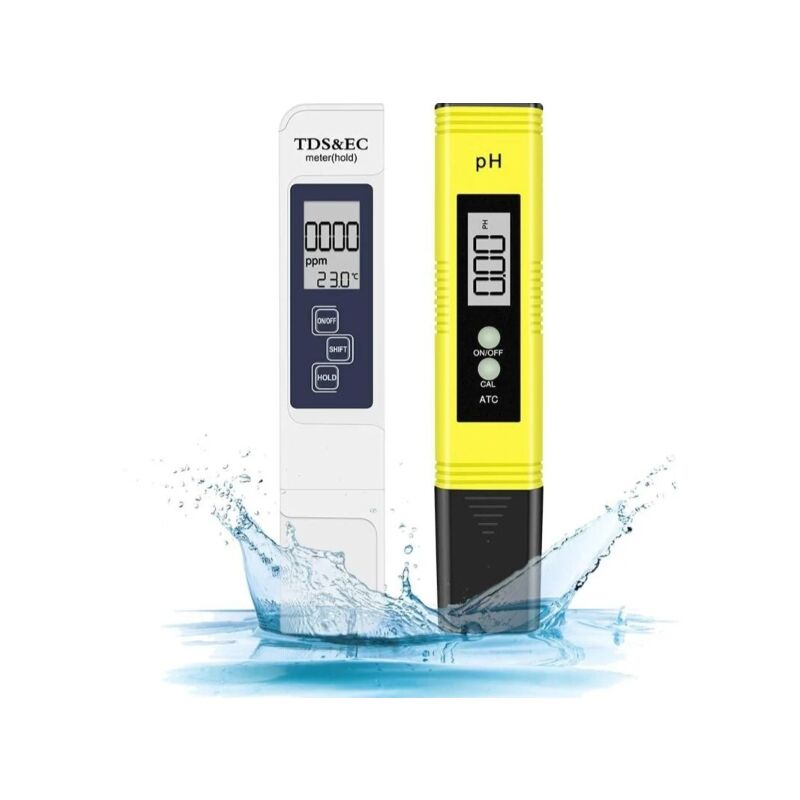 foto del prodotto alovez tester ph per piscina, misuratore elettronico 4 in 1, tester di qualit dell acqua ph tds, temperatura con display lcd, test per acqua