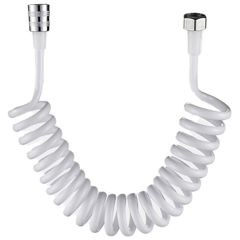 foto del prodotto alovez tubo flessibile per bidet, 2 m, tubo flessibile per doccia telescopico, molla in abs, tubo flessibile per doccia di ricambio per bagno, wc,