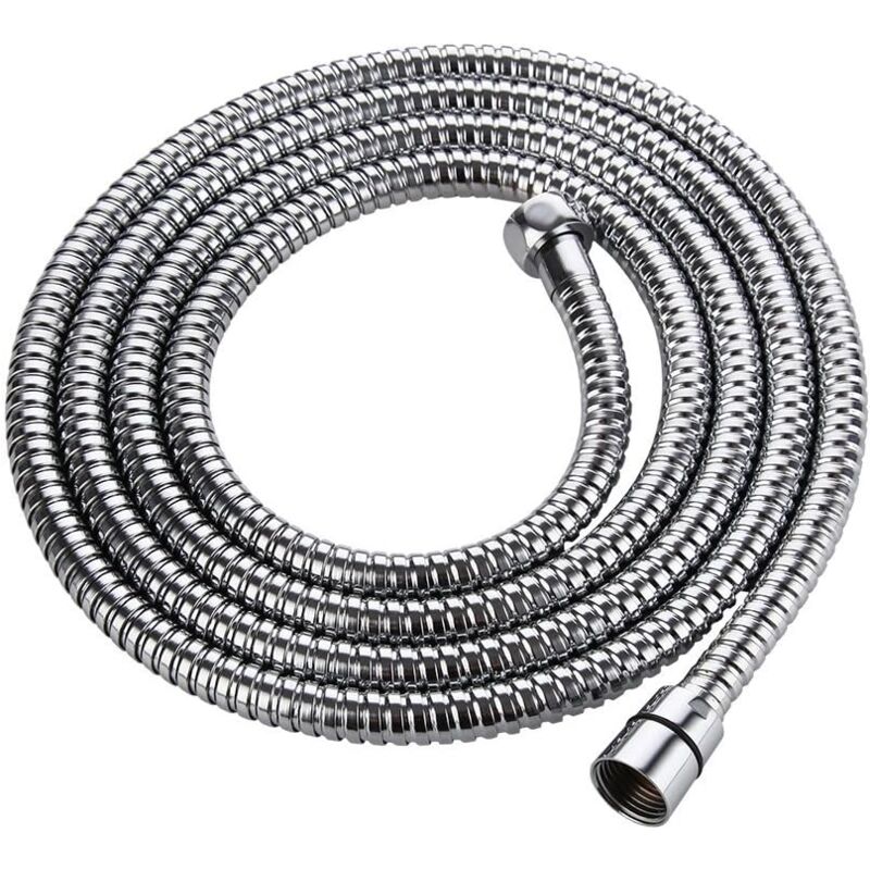 foto del prodotto alovez tubo flessibile per doccia 2m, tubo flessibile antitorsione in acciaio inossidabile, accessori per doccia cromati, tubo flessibile