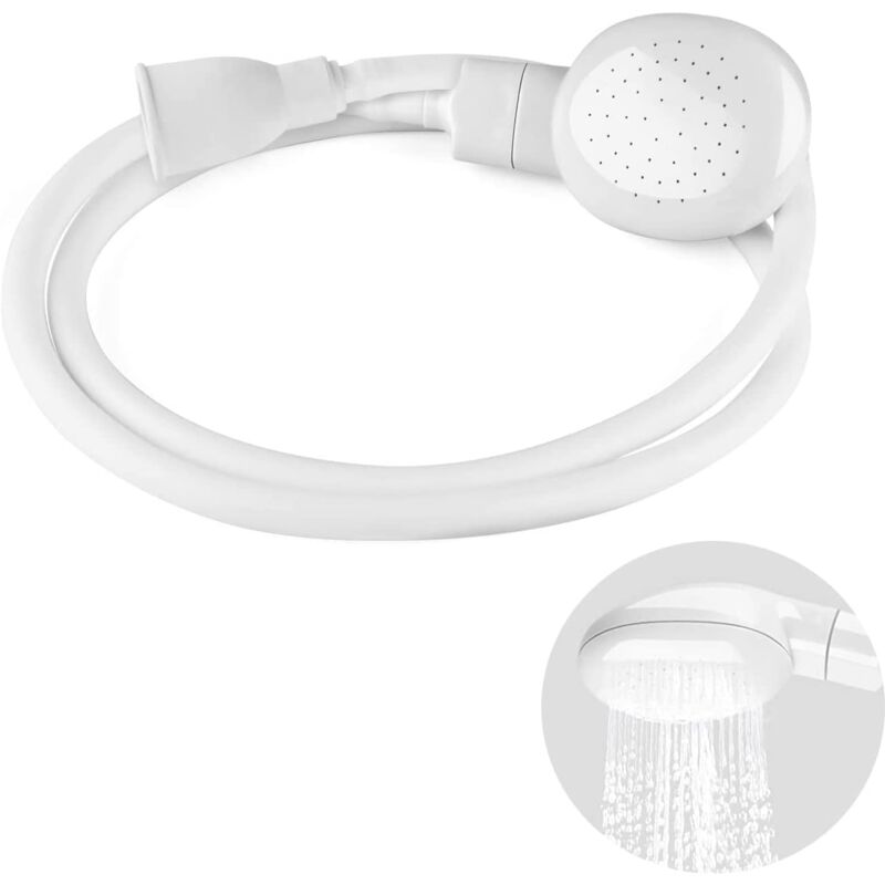 foto del prodotto alovez tubo flessibile portatile in gomma per animali domestici soffione doccia per animali domestici prolunga doccia rubinetto singolo