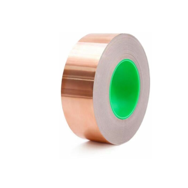 foto del prodotto alovez vari nastri adesivi, nastro in rame anti lumache da 50 mm x 20 m, protezione autoadesiva contro le lumache schermatura emi, nastro in