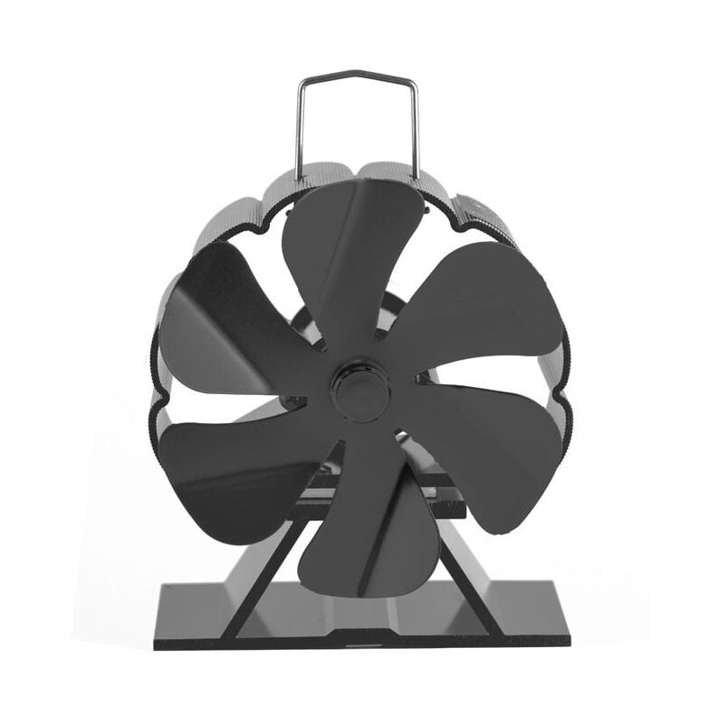 foto del prodotto alovez ventilatore per stufa, ventilatore per camino non elettrico a 6 pale, funzionamento silenzioso, stufe senza elettricit , ventilatore per