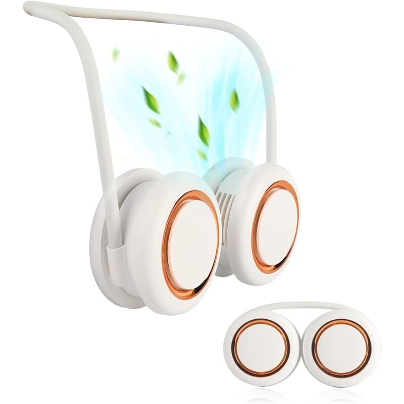 foto del prodotto alovez ventilatore portatile da collo, mini fascia da collo personale ricaricabile tramite usb, raffreddamento a 360 