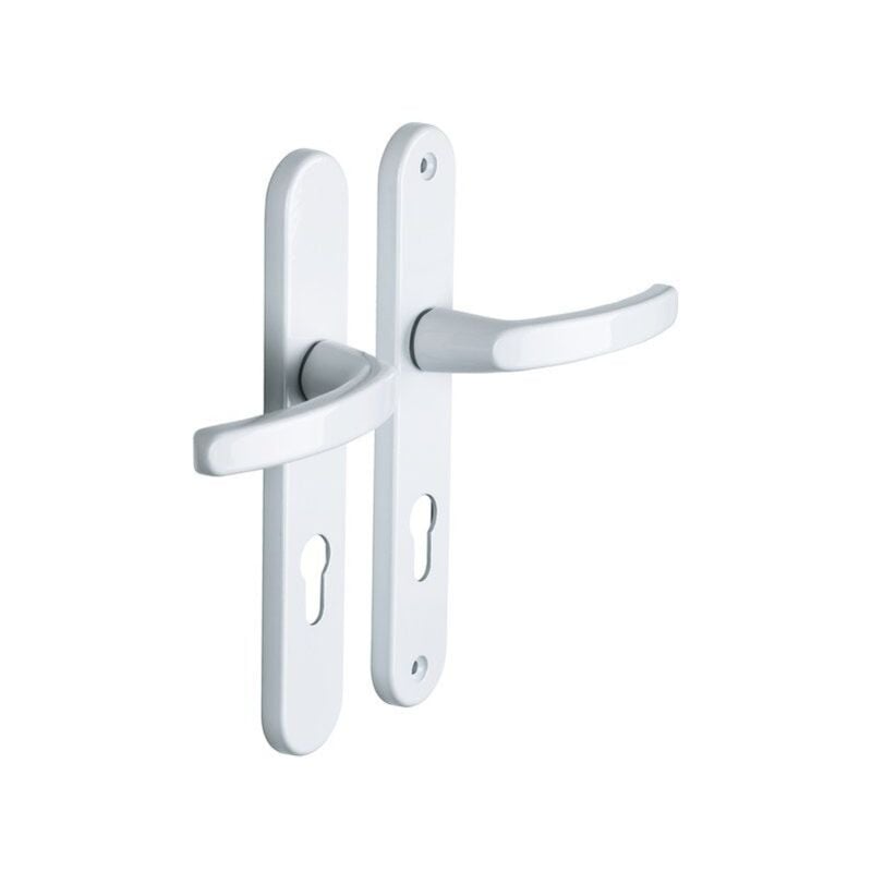 foto del prodotto alpertec 2 maniglie per porta baltic beverly foro cilindro alluminio interasse 195 mm