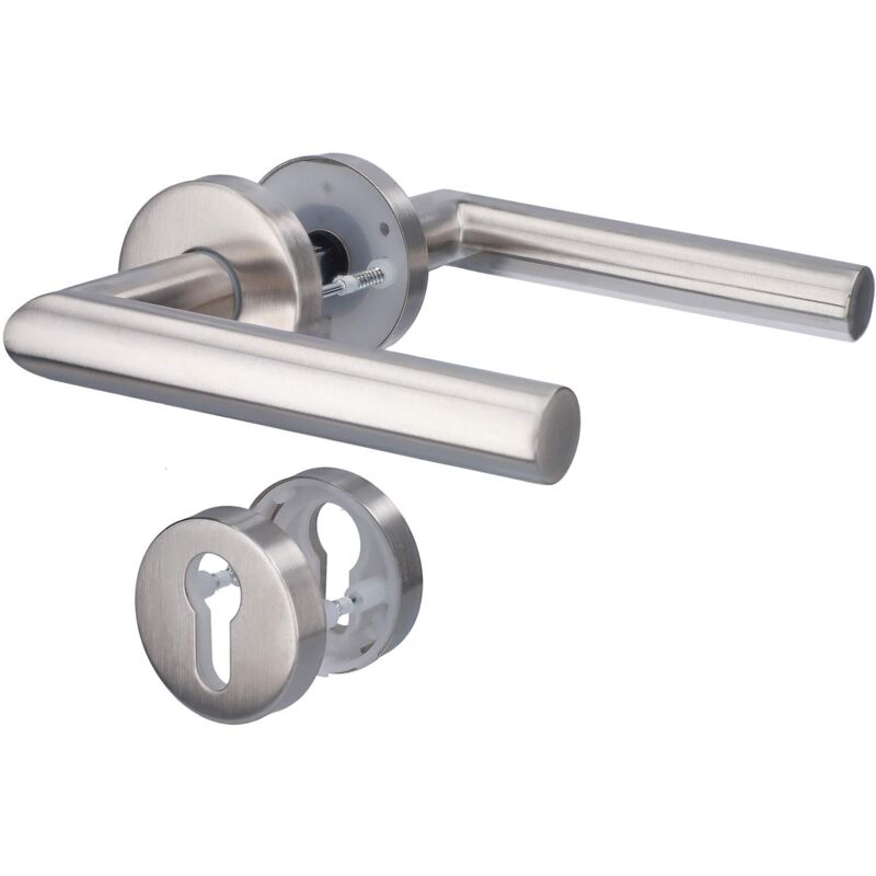 foto del prodotto alpertec moskau ii 88020510 maniglia per porta in acciaio inox con rosetta