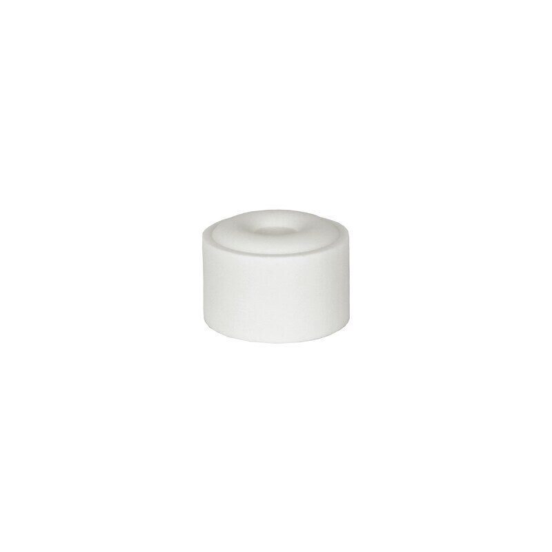 foto del prodotto alpertec set di 4 fermaporta in gomma bianca da montare a pavimento d.4 cm x h. 2,5 cm