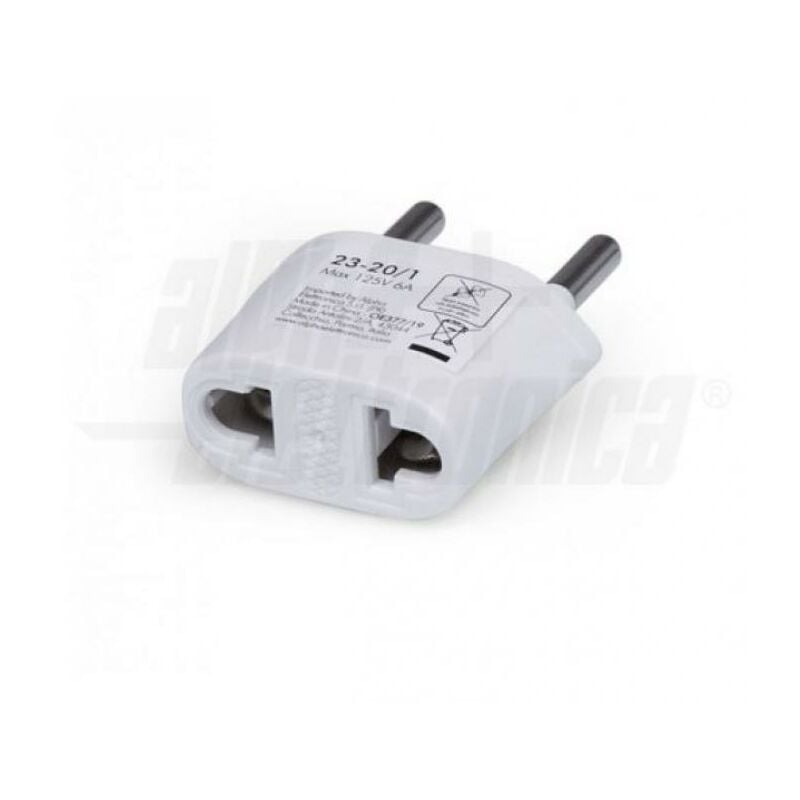 foto del prodotto alpha elettronica adattatore 23 20 1b da spina europa e presa america