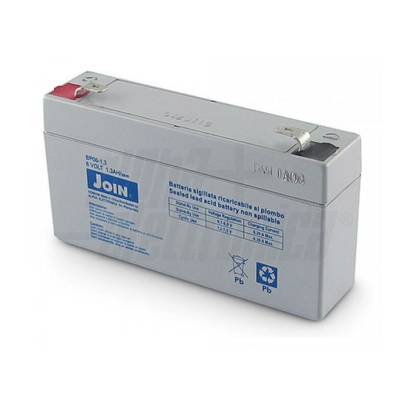foto del prodotto alpha elettronica batteria al piombo 6v 1,3ah agm con faston bp06 1.3