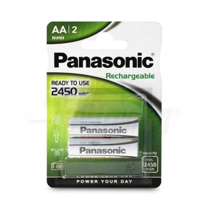 foto del prodotto alpha elettronica batteria ricaricabile aa 2450ma stilo blist. 2pezzi