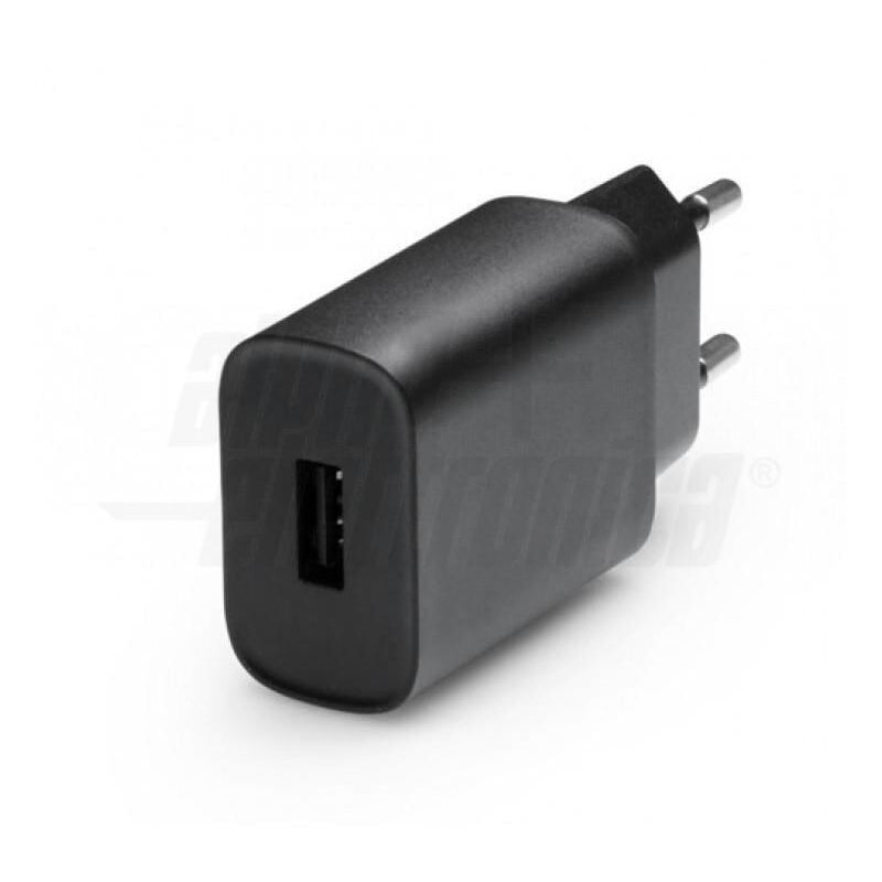 foto del prodotto alpha elettronica caricatore usb 10,5w 1 porta 5v 2,1a nero kd503 1