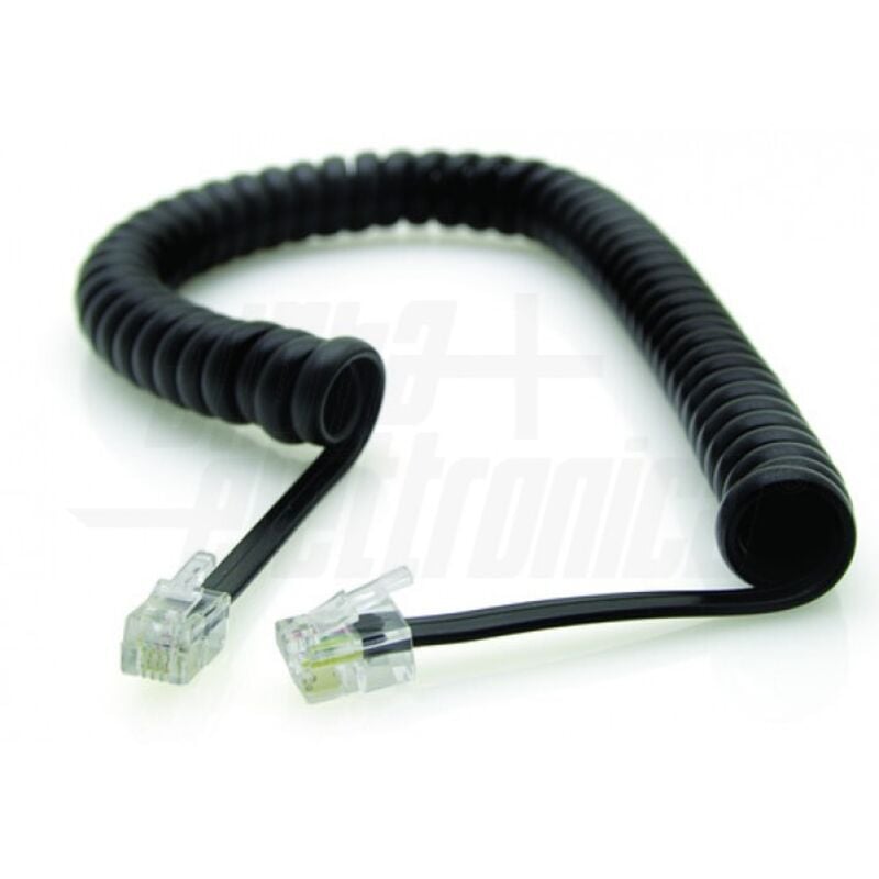 foto del prodotto alpha elettronica cavo da spina modulare rj9 4p4c a spina modulare rj9 4p4c, nero, 2,1m
