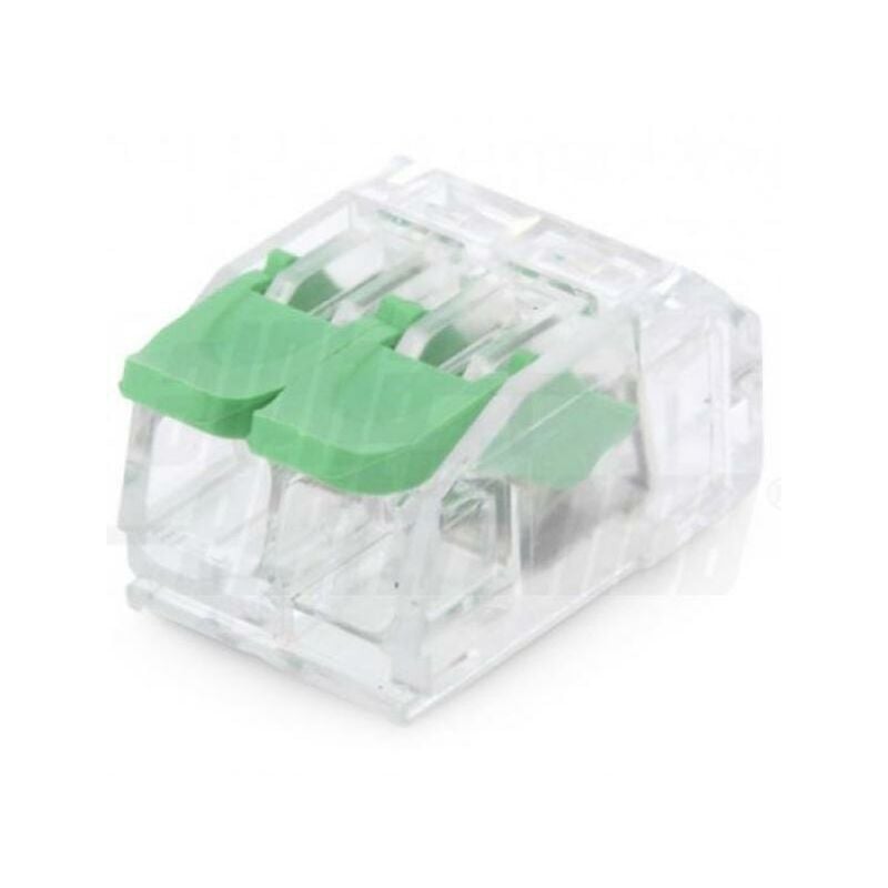 foto del prodotto alpha elettronica connettore rapido serrafilo 1 polo 2 morsetti cavo 4mmq 10 pezzi 542 62 01