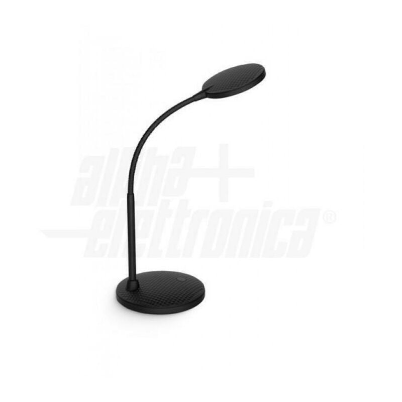 foto del prodotto alpha elettronica lampada da tavolo led nera 5,5 w jo381 50n