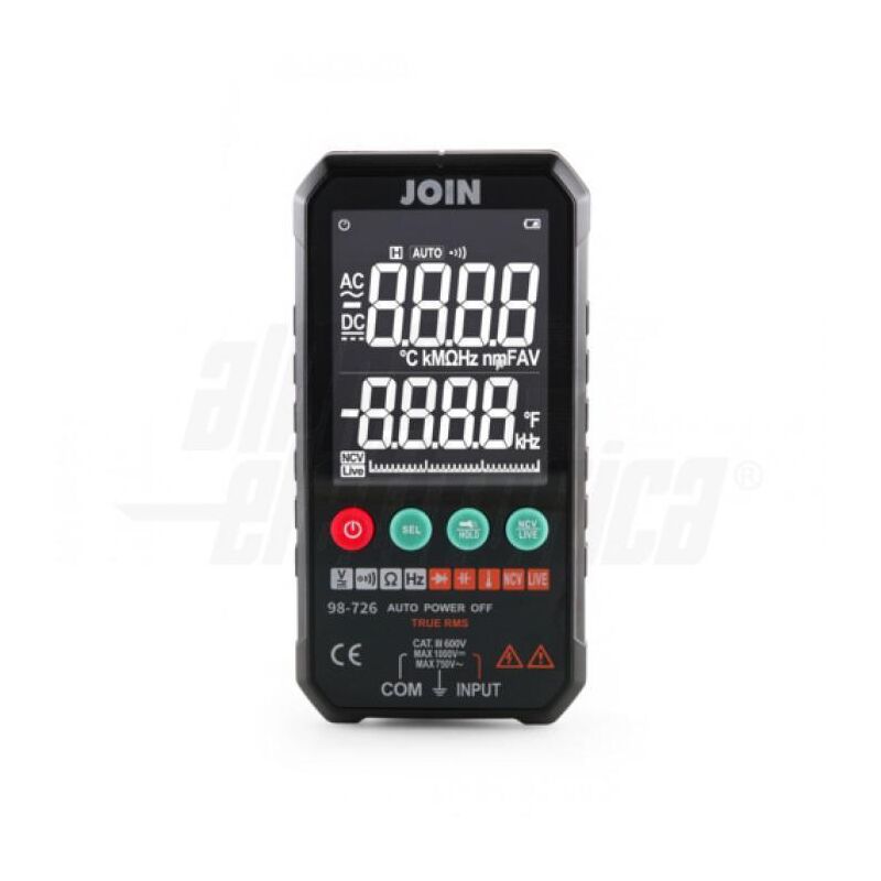 foto del prodotto alpha elettronica multimetro digitale tascabile 600v true rms 98 726