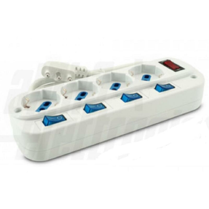 foto del prodotto alpha elettronica presa multipresa sp16a a 4bp 10 16a interruttore 23 048st 04