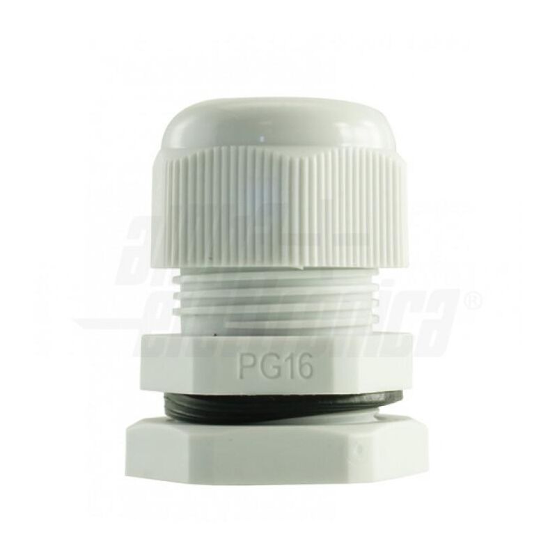 foto del prodotto alpha elettronica serracavi diametro cavi 10 14mm pg16 bianco 514 16