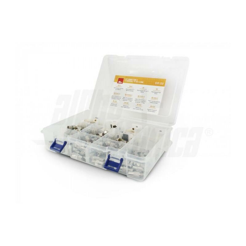 foto del prodotto alpha elettronica valigetta connettori e adattatori f e antenna tv esp.123