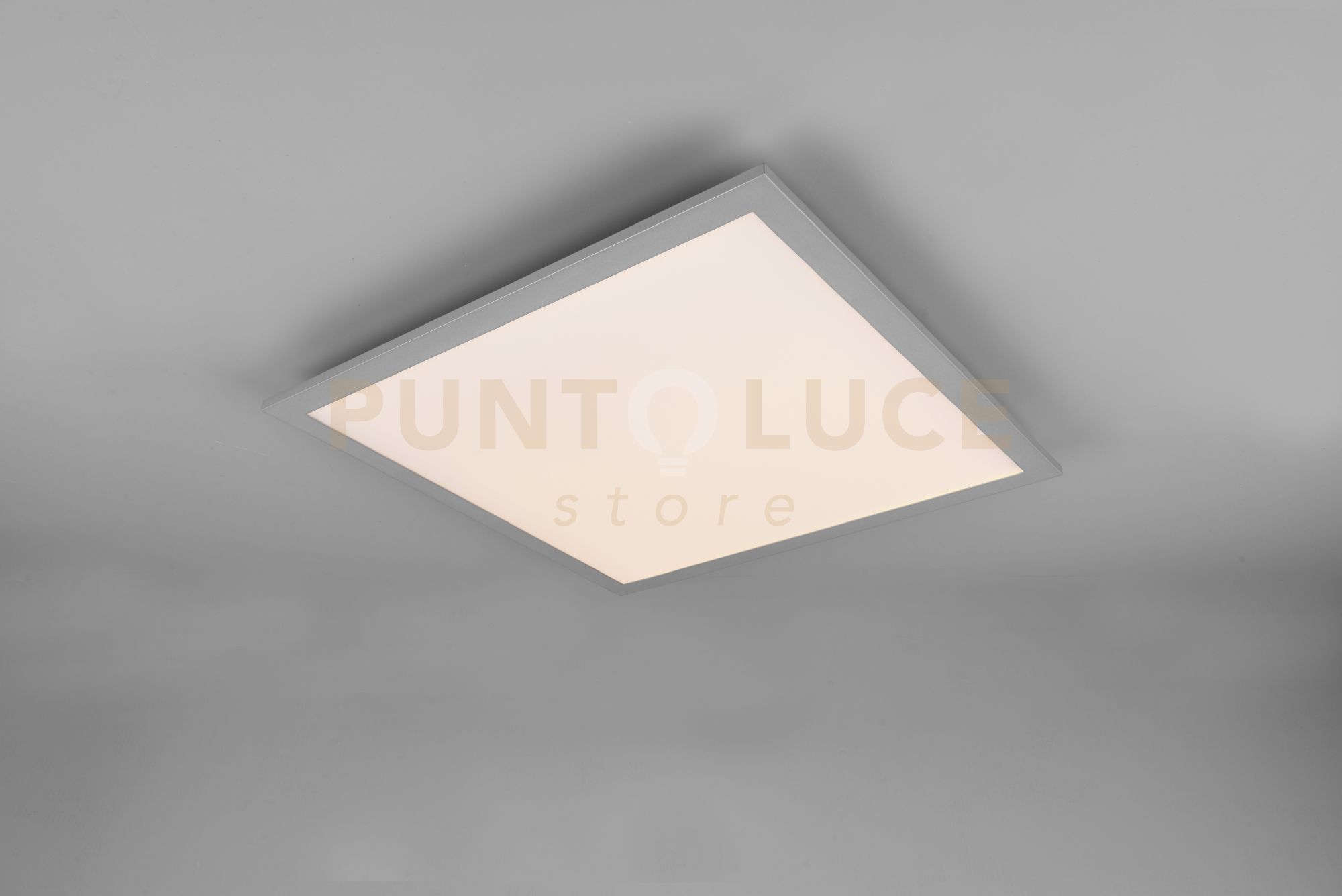 foto del prodotto alpha plafoniera led 18w 2300lm, 3000k quadrata bordo alluminio 45x45cm