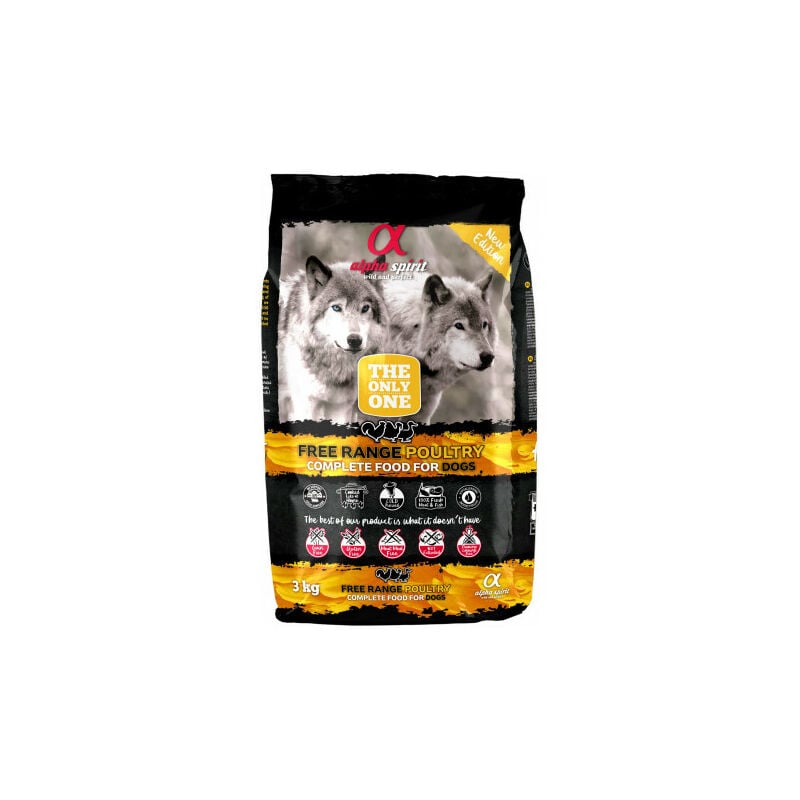 foto del prodotto alpha spirit l unico uccello di corral che cibo per i cani 3 kg