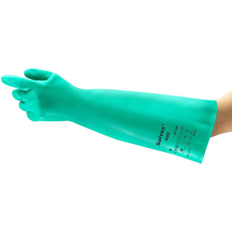 foto del prodotto alphatec 37 185 guanti da lavoro nitrile, resistente alle sostanze chimiche, protezione industriale, chimico e alimentare, guanto antinfortunistici,